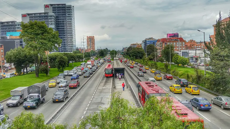 Tráfico en Bogotá, Colombia